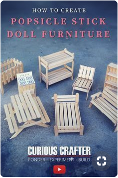 Popsicle Stick Craft Doll house Furniture