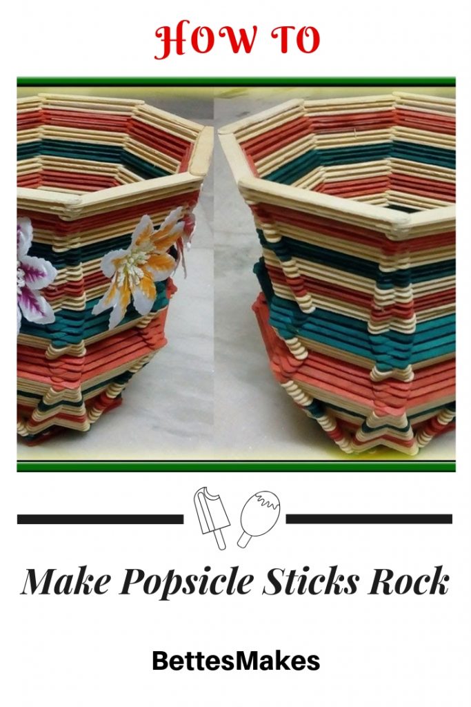 How To Make Popsicle Sticks Rock Planters