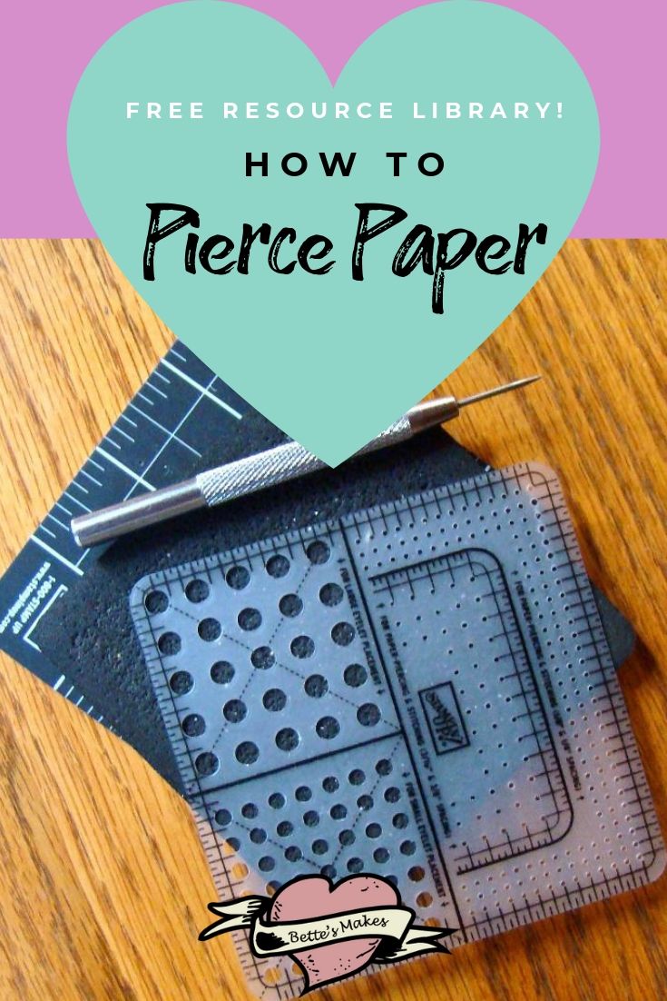 Paper Crafts: How To Paper Pierce