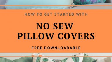 No Sew Pillow Covers