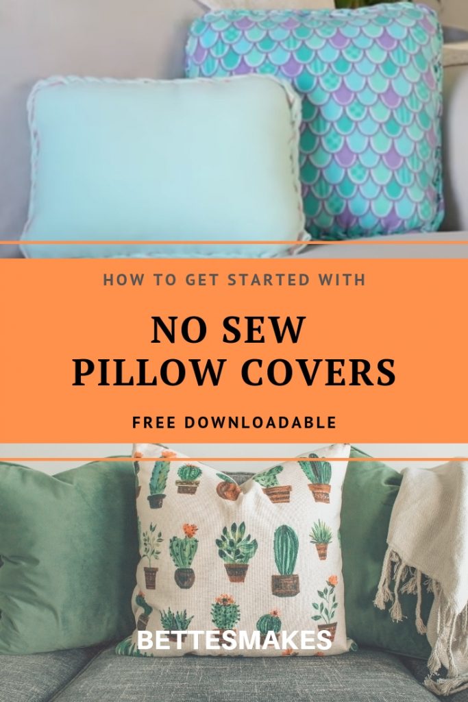 No Sew Pillow Covers