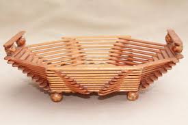 Popsicle stick craft bowl