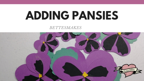Best Ever Mother's Day Card - adding pansies