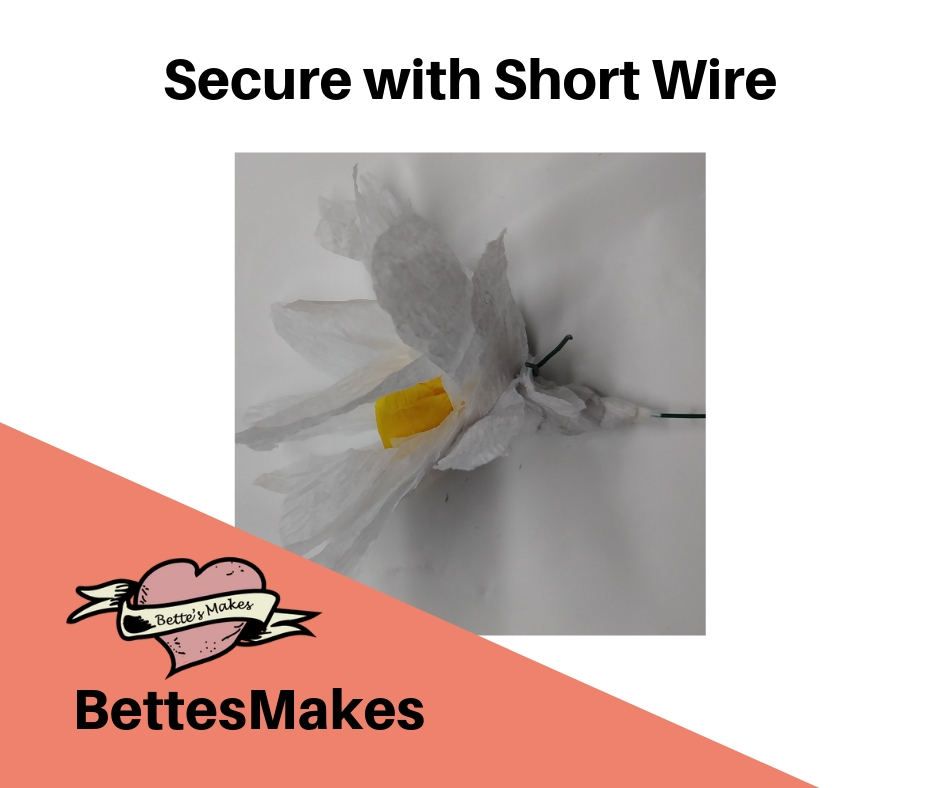 DIY Paper Flower Secure Short Wire