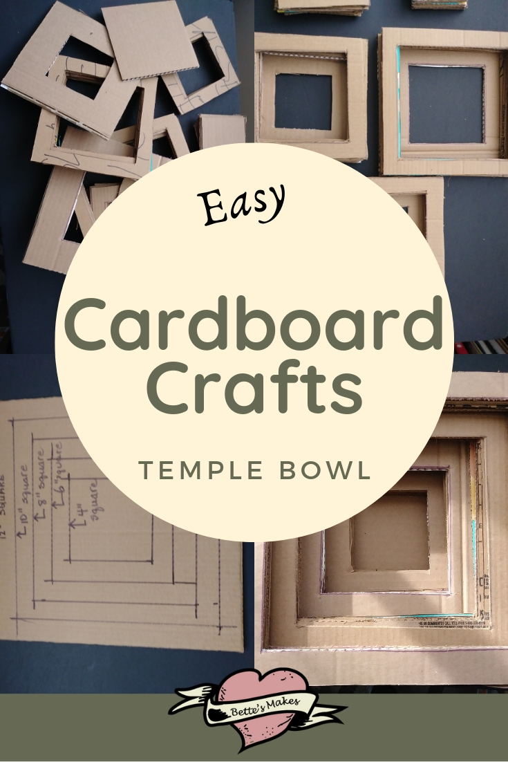 Cardboard Craft Temple Style Bowl
