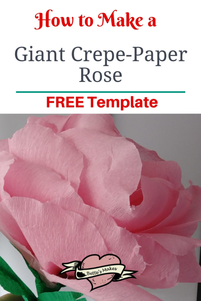 How to Make a Giant Crepe-Paper Rose Tutorial