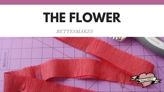 Cutting the Streamer for the Carnation Flower
