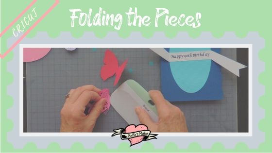 Cricut cutting project - folding the pieces - BettesMakes.com