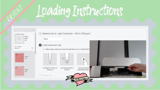 Cricut cutting machine loading instructions - BettesMakes.com