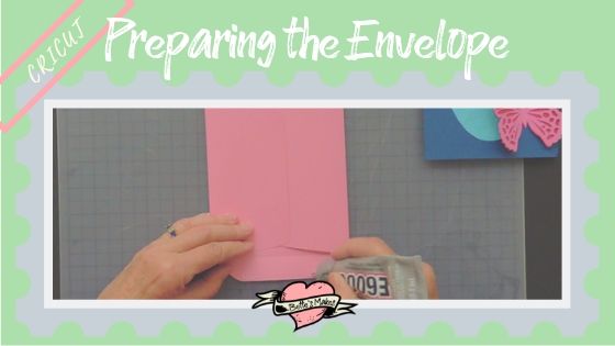 Cricut project - preparing the envelopes - BettesMakes.com