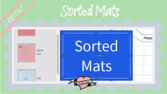 Cricut cutting machine showing sorted mats - BettesMakes.com