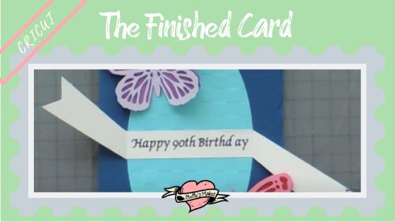 Cricut Project - The finished card - BettesMakes.com