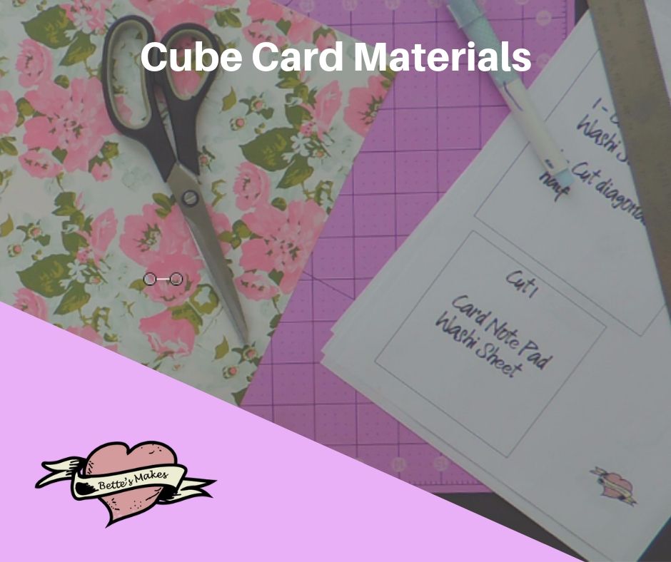 Handmade Cards: Fantastic Cube Card Materials - BettesMakes.om