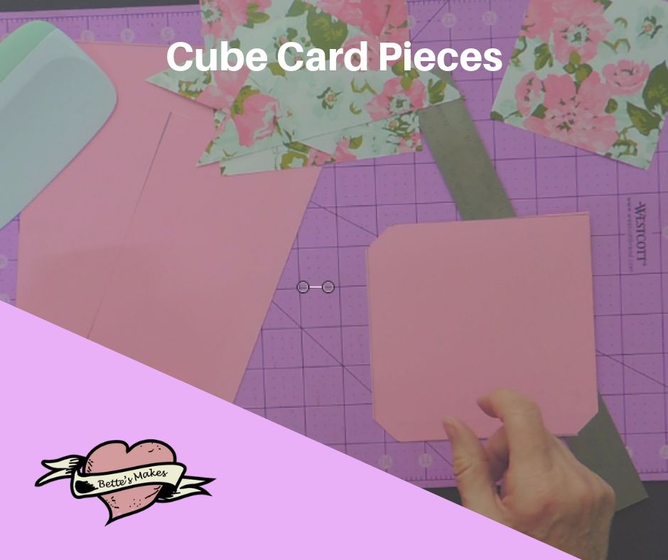 Handmade Card: Cube Card Pieces - BettesMakes.com