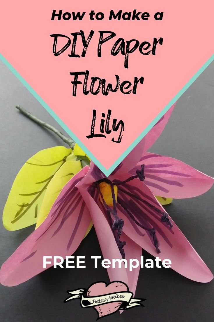 Making a DIY Paper Flower Lily