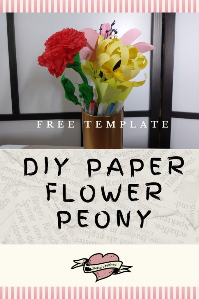 DIY Paper Flower Peony - BettesMakes