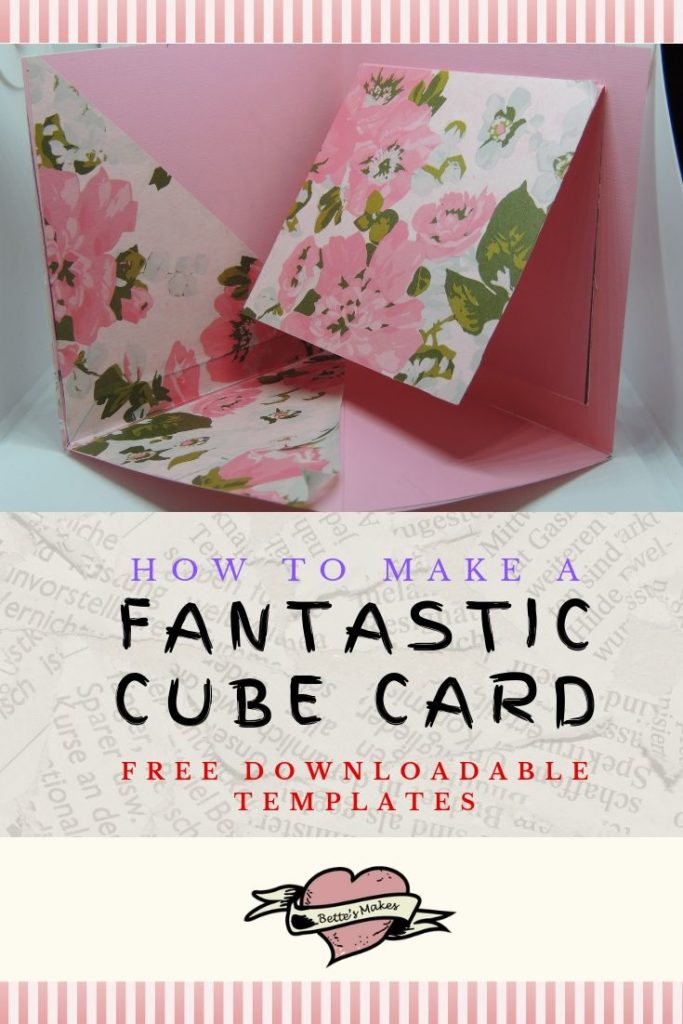 Handmade Cards: How to make a cube card with ease - bettesmakes.com