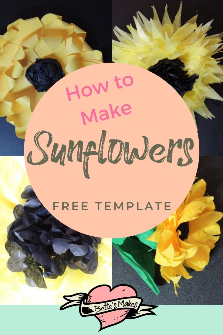 Making sunflowers - BettesMakes