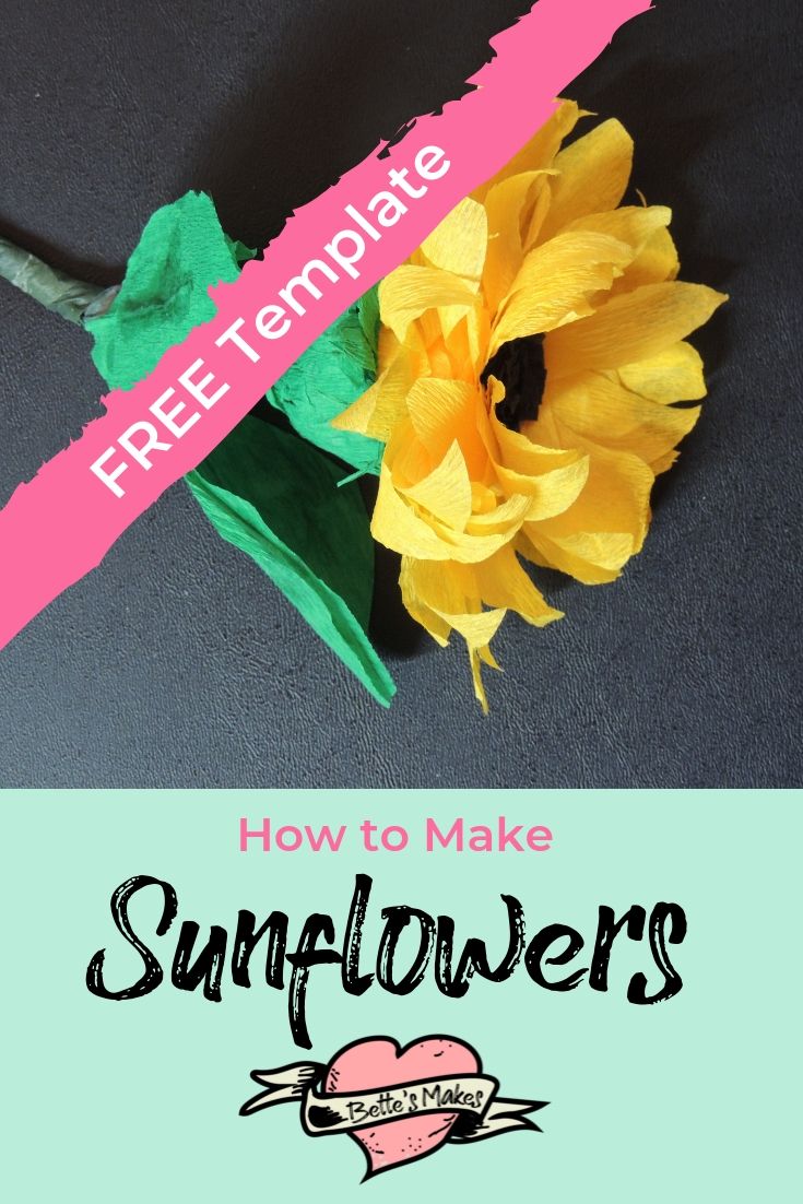 How to Make sunflowers - BettesMakes.com