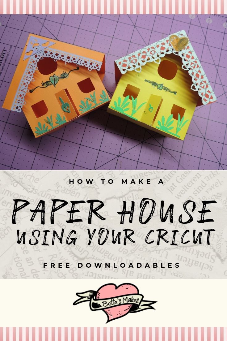 How to make a paper house using your Cricut - BettesMakes.com