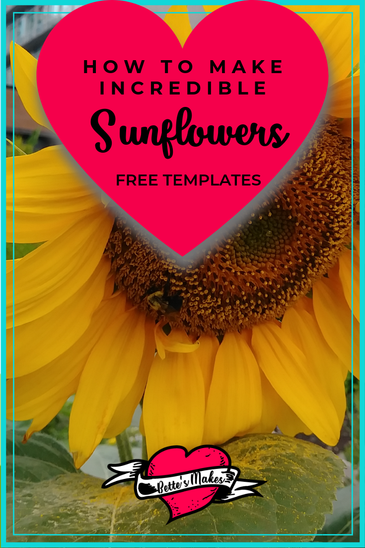 How to Make incredible Sunflowers - these sunflowers are so gorgeous and easy to make. The tutorial is easy to follow and perfect for any DIY Paper Flower Project. Just imagine these sunflowers as part of your DIY Home Decor. BettesMakes.com