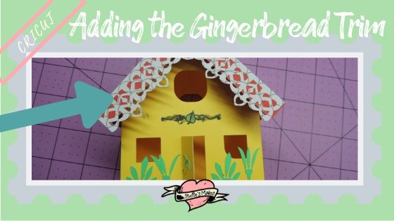 Simple Paper House - Adding the Gingerbread Trim - BettesMakes.com