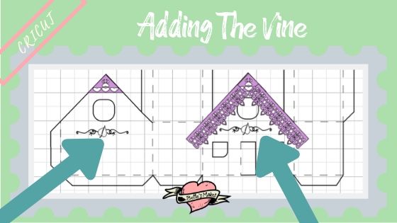 Simple Paper House - Adding the Vine Trim - BettesMakes.com