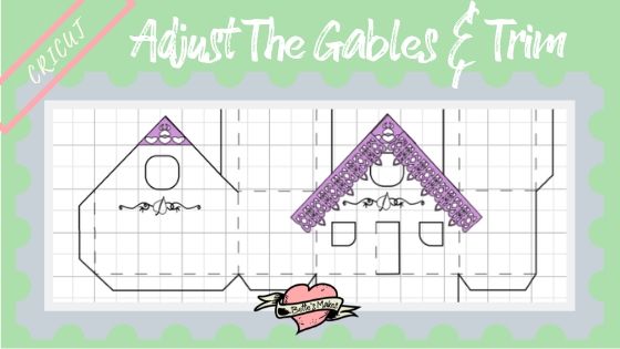 Simple Paper House - Adjusting the Gables and Gingerbread Trim - BettesMakes.com