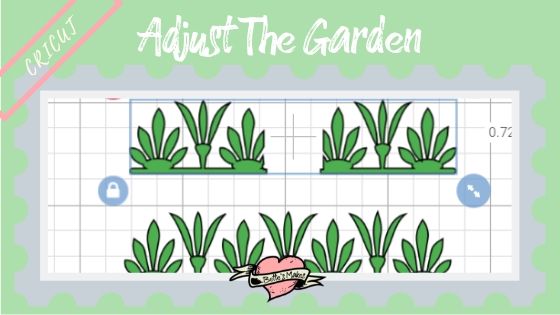 Adjust the size and color of the Garden for a Simple Paper House - BettesMakes.com