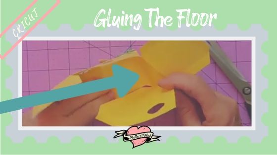 Simple Paper House - Gluing the Floor - BettesMakes.com