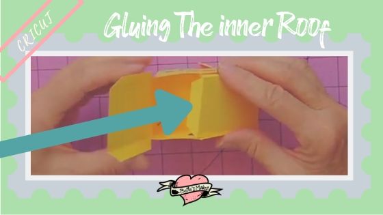 Simple Paper House - Gluing the Inner Roof - BettesMakes.com