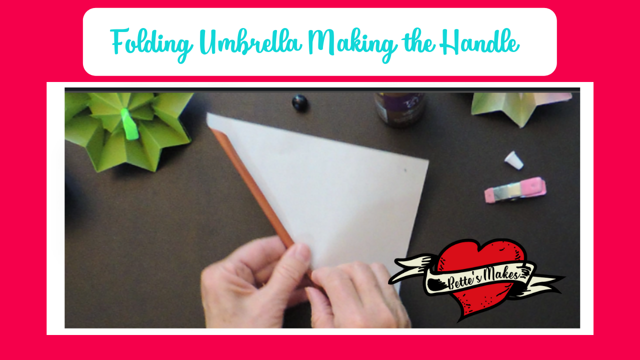 Folding Umbrellas Making the Handle - BettesMakes.com