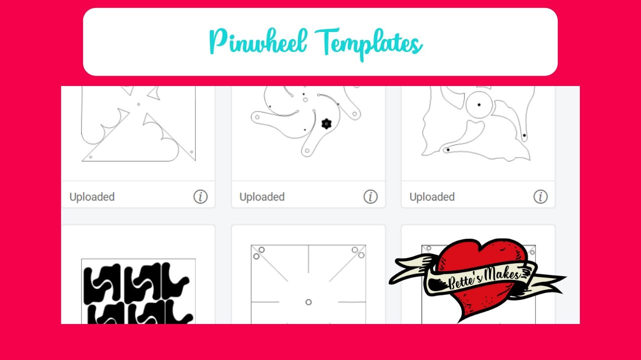 Templates for making spinning pinwheels - bettesmakes.com