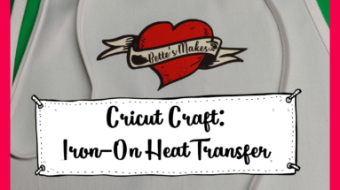 Cricut Craft Iron-On Heat Transfer is an easy craft for anyone to try. With my (bettesmakes.com) FREE tutorial, you will have the whole family making designs for their own clothing.