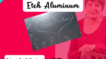 How to Etch Aluminum using your Cricut! Easy and Fun to do - great way to add to your DIY Home Decor, and other crafts. FREE Tutorial and Design from BettesMakes.com