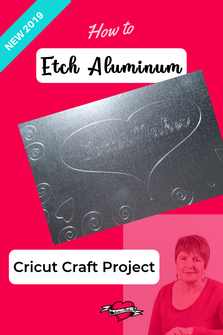 Cricut Craft: How to Etch (Engrave) Aluminum is an easy project when you use your Cricut Maker! Just change out the scoring tool for the engraving tip and you are set! Free Video and Tutorial! #cricutcraft #cricutidea #cricutproject #cricutmaker #engravingtool #etch