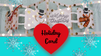 Hoq to Make a Holiday Card - Complex Card that is so easy to make! #Cricut #handmadecard #papercraft