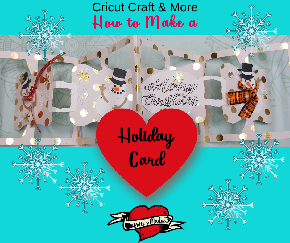 Hoq to Make a Holiday Card - Complex Card that is so easy to make! #Cricut #handmadecard #papercraft