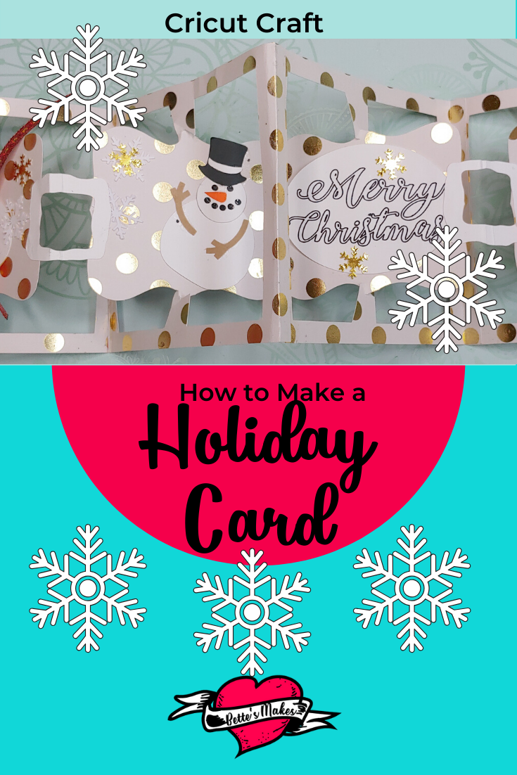 The perfect holdiay card you can make with your Cricut! Easy once you follow our video and tutorial. Fun for all ages! #Cricut #cricutproject #cricutcraft #papercarft #cardmaking