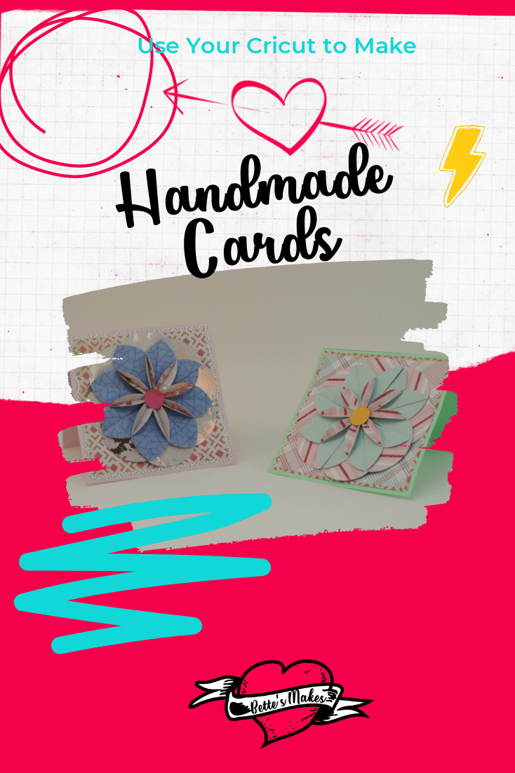 Use your Cricut to make handmade cards just using simple shapes! Cricut cutting has never been easier! Just imagine what you can make! Free Tutorial and video!! #cricut #cricutproject #cricutidea #papercarft