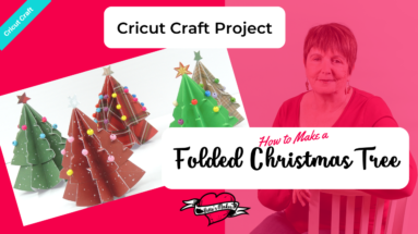Make your own decorative Christmas Trees with this simple design and template! The tutorial and templates are absolutely FREE - just check out https://bettesmakes.com/library #cricut #cricutmaker #cricutexploreair2 #cricutidea #papercraft