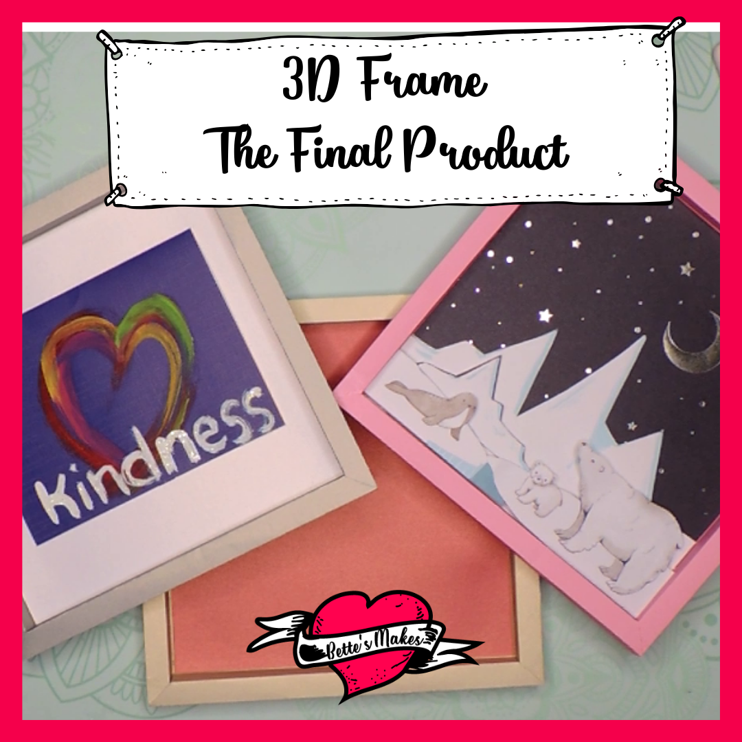 3D Frame: Using Your Cricut and Cardstock