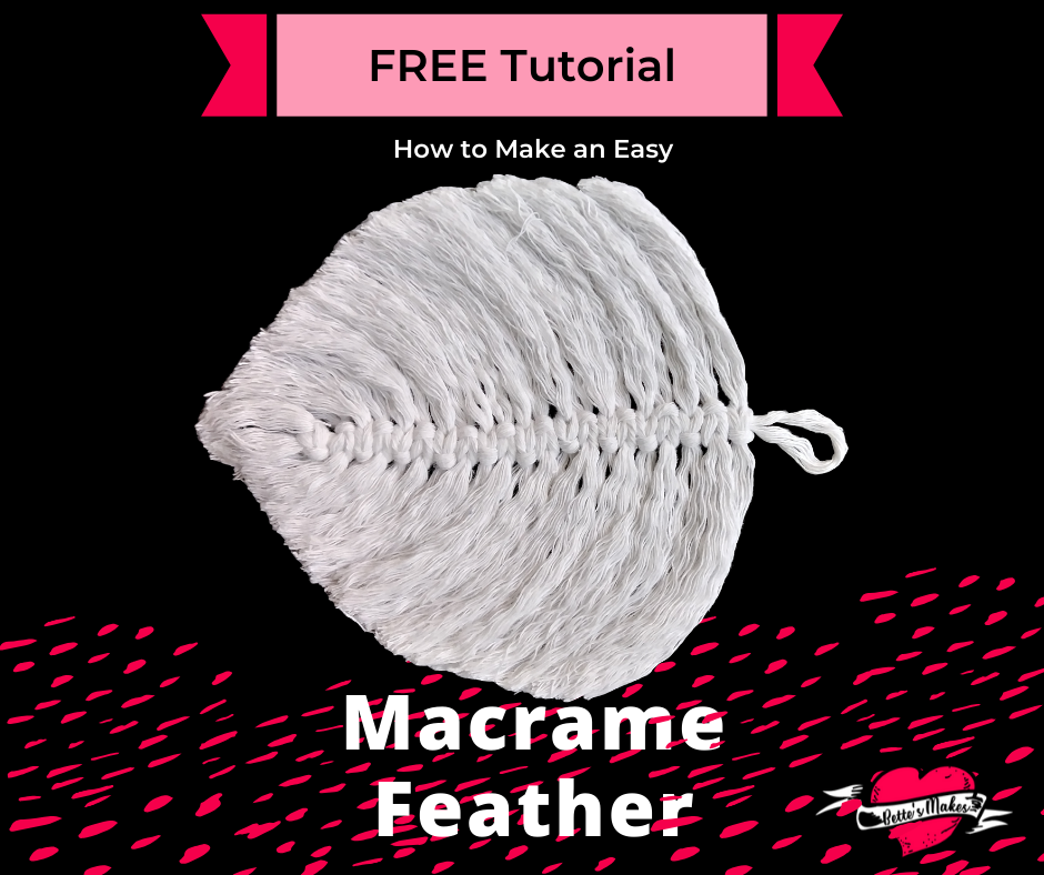 How to Make an Easy Macrame Feather