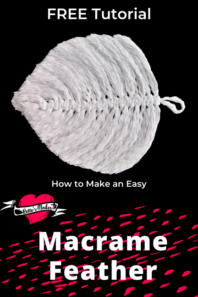Macrame is back in fashion! This feather is the perfect make for your DIY Home Decor! Imagine decorating a hallway wall with this fun project. #macrame #macrametutorial #macrameleaf