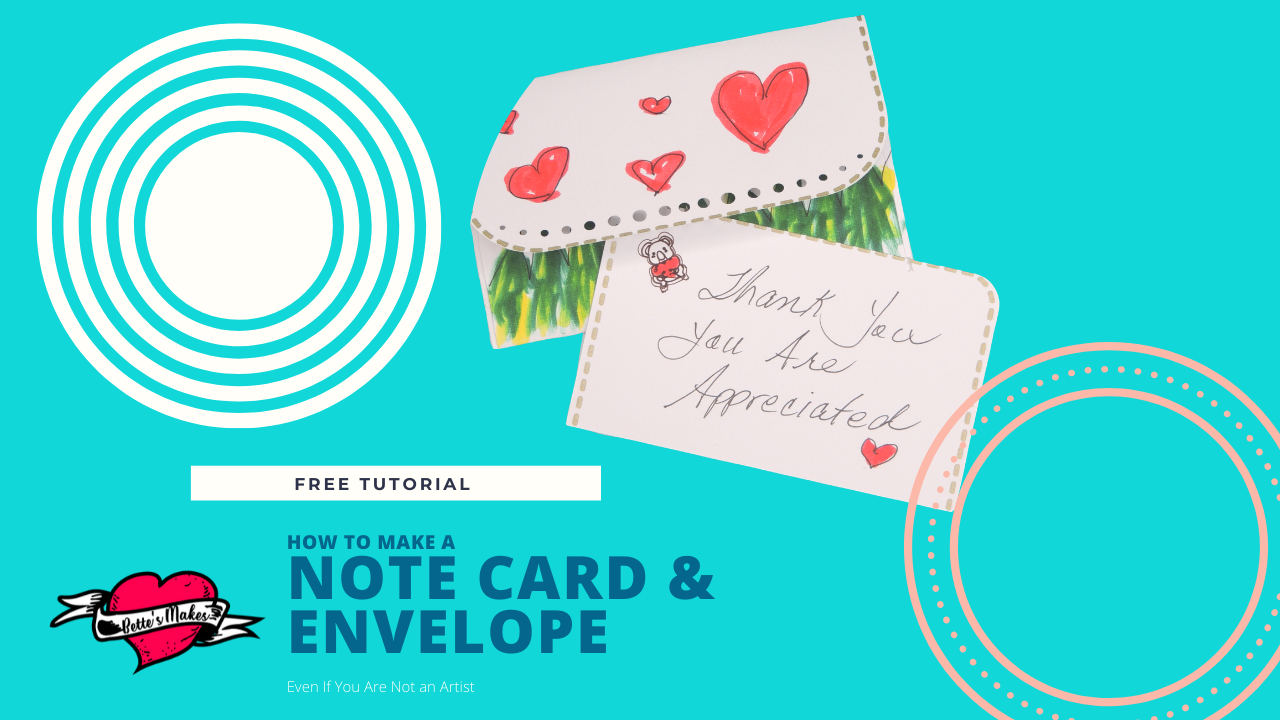 How to Make a Gorgeous Notecard and Envelope Even if You Can’t Draw