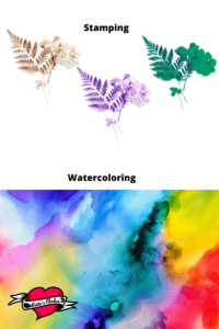 Note Card & Envelope - Watercolor and Stamping