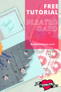 Do you love to make cards? This card will add to your skill set with adding some cute pleats! Perfect for that special occasion! A craft for the whole family! #cricut #cricutcraft #papercraft #cardshandmade #cards