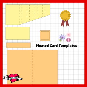 Pleated Card Templates BettesMakes