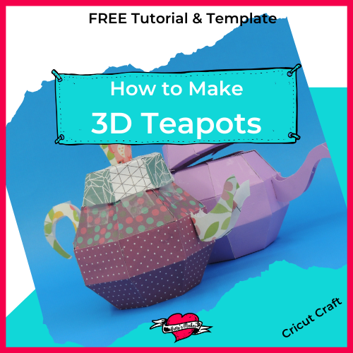 Pretty Paper Teapot Template and Tutorial