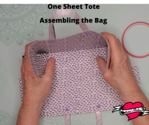 One Sheet Tote Assembling the Bag